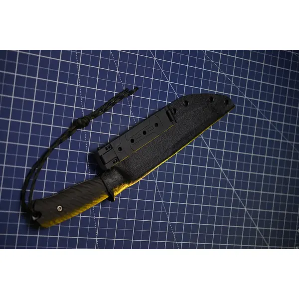 Тактичний ніж GDM XL Full Tang зі сталі 440C | Blackwash | HPL руків’я | ABS ножни