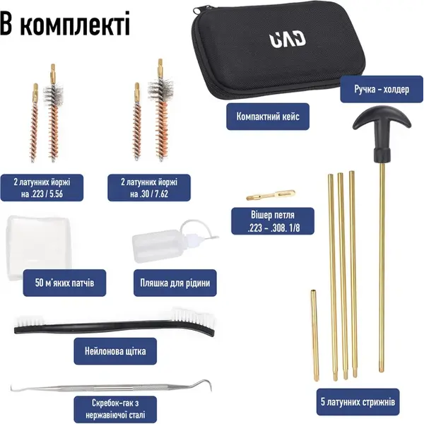 Набор для чистки оружия GK38+