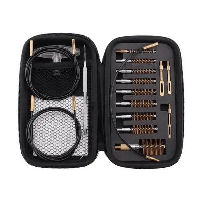 Набор для чистки оружия GK42, калибры 5,45, 5,56, 7,62, 9 мм, .40, .45 и 12-й калибр (18 предметов)