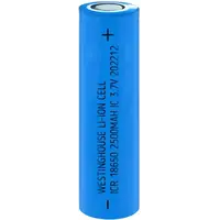 Акумулятор літій-іонний Westinghouse Li-ion ICR18650, 3.7V, 2500mAh, 1С, 1шт (032028)