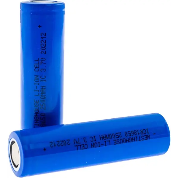 Акумулятор літій-іонний Westinghouse Li-ion ICR18650, 3.7V, 2500mAh, 2 шт + бокс