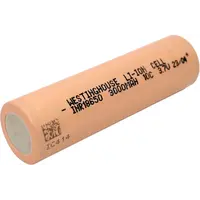 Акумулятор високострумовий літій-іонний Westinghouse Li-ion INR18650, 3.7V, 3000mAh, 10С, 1шт (062029)