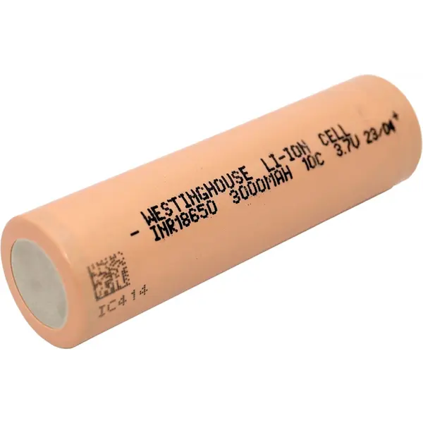 Акумулятор високострумовий літій-іонний Westinghouse Li-ion INR18650, 3.7V, 3000mAh, 10С, 1шт (062029)