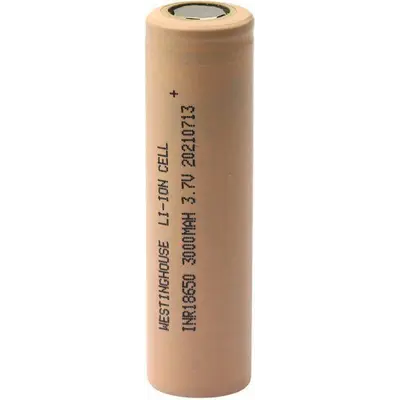 Акумулятор високострумовий літій-іонний Westinghouse Li-ion INR18650, 3,7V, 3000mAh, 5С, 1шт (22028)