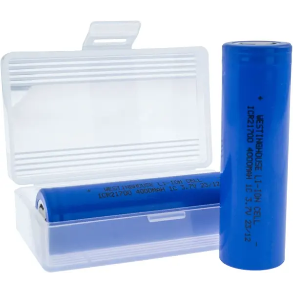Акумулятор літій-іонний Westinghouse Li-ion ICR21700, 3.7V, 4000mAh, 2шт+бокс (102028)