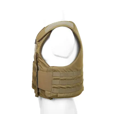 Протиуламкова балістична майка у кольорі койот MOLLI з балістичним пакетом 1 класу від компанії Militex, розмір M