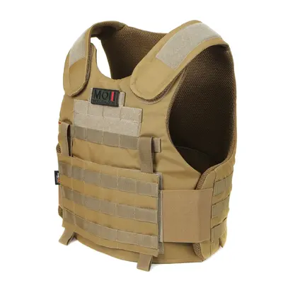 Противомоломочная баллистическая майка в цвете койот MOLLI с баллистическим пакетом 1 класса от компании Militex, размер M