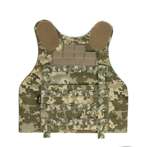 Протиуламкова балістична майка у кольорі піксель MOLLI з балістичним пакетом 1 класу від компанії Militex, розмір XL