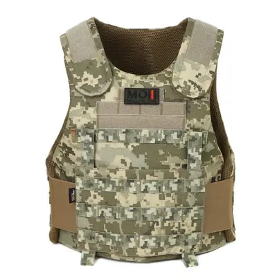 Противомломочная баллистическая майка в цвете пиксель MOLLI с баллистическим пакетом 1 класса от компании Militex, размер M