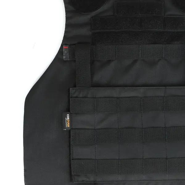 Протиуламкова балістична майка у чорному кольорі MOLLI з балістичним пакетом 2 класу від компанії Militex, розмір XL