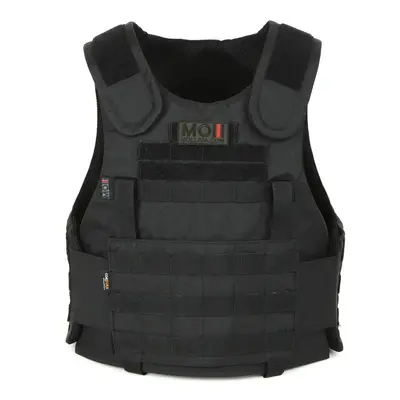 Противомломочная баллистическая майка в черном цвете MOLLI с баллистическим пакетом 2 класса от компании Militex, размер M