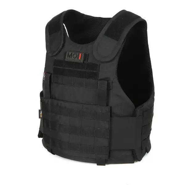 Протиуламкова балістична майка у чорному кольорі MOLLI з балістичним пакетом 1 класу від компанії Militex, розмір XL