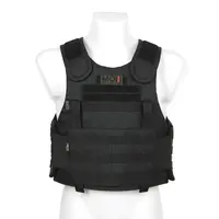 Протиуламкова балістична майка у чорному кольорі MOLLI з балістичним пакетом 2 класу від компанії Militex, розмір M