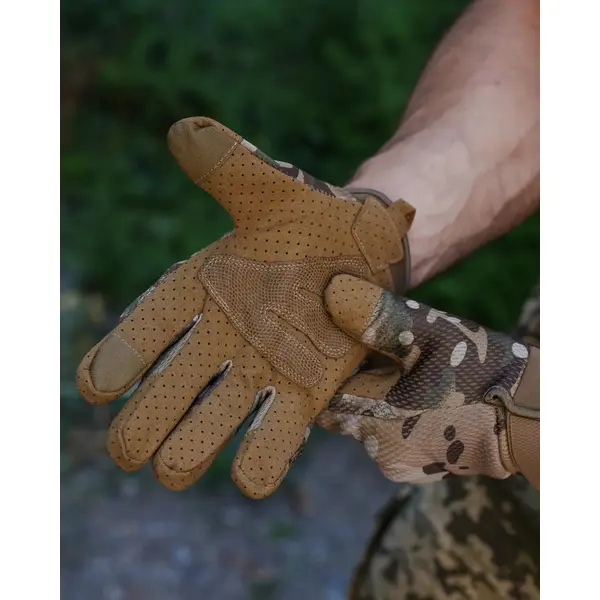 Перчатки тактические Microfiber мультикам