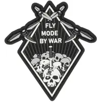 Патч "FLY MODE BY WAR" чорно-білий