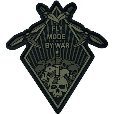FLY MODE BY WAR patch, olive