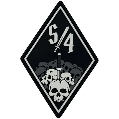 DIZASTER S/4 diamond patch, black and white