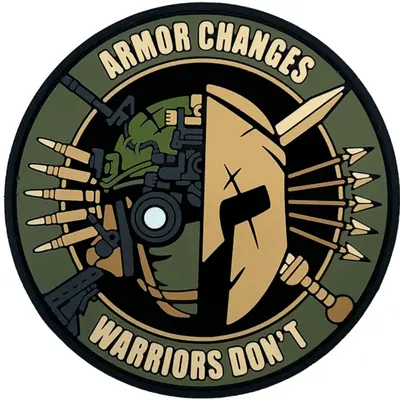 “ARMOR CHANGES” patch, olive