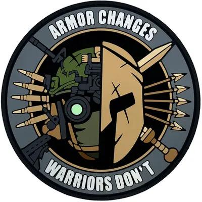 “ARMOR CHANGES” patch, gray