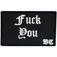 Патч «FUCK YOU» черно-белый — ПВХ
