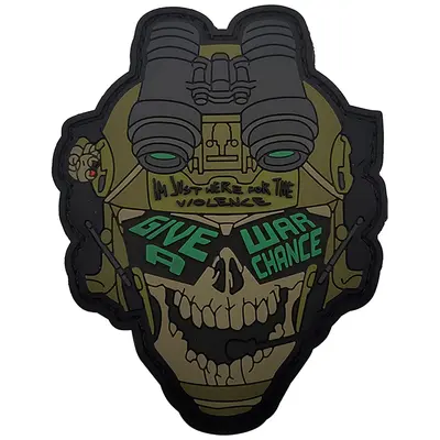 PVC patch “GIVE A WAR CHANGES”