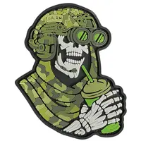 ПВХ патч "СМЕРТЕЛЬНИЙ ЧІЛ" зелений