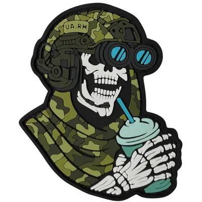 PVC patch “DEADLY CHILL” blue