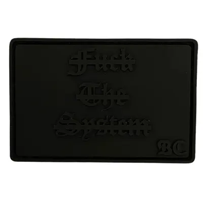 PVC patch “FUCK THE SYSTEM” black