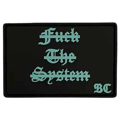 PVC patch “FUCK THE SYSTEM” tiffany