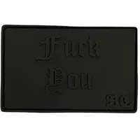 PVC patch “FUCK YOU” black PVC patch “FUCK YOU” black
