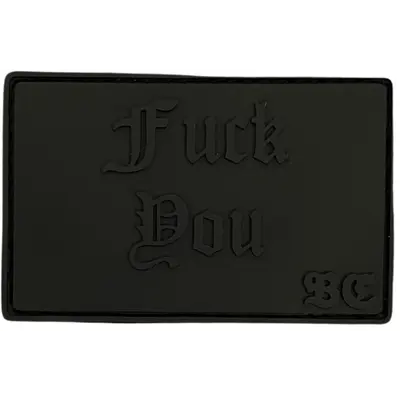 PVC patch “FUCK YOU” black