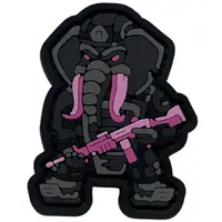 ПВХ патч СЛОН FM «MINI» розовый/черный