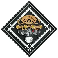 PVC patch “RHOMBUS WITH SKULL” PVC patch “RHOMBUS WITH SKULL”