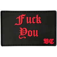 PVC patch “FUCK YOU” red PVC patch “FUCK YOU” red