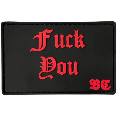 PVC patch “FUCK YOU” red