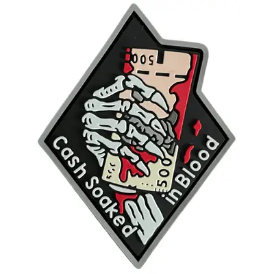 PVC patch “CASH IN BLOOD”