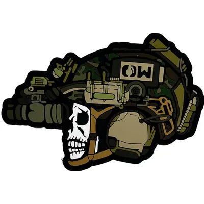 "OW SKULL" patch - PVC