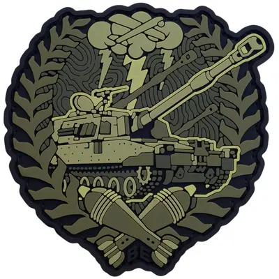 PVC patch “ARTILLERY 300-30-3” olive