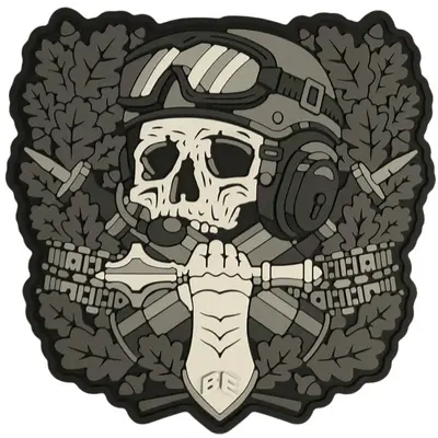 PVC patch “PRIMARY TANKER” gray