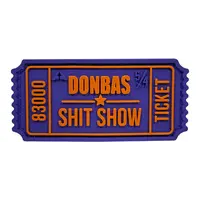 Patch "BILETIK" purple-orange — PVC Patch "BILETIK" purple-orange — PVC