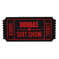 Patch "BILETIK" black and red — PVC Patch "BILETIK" black and red — PVC