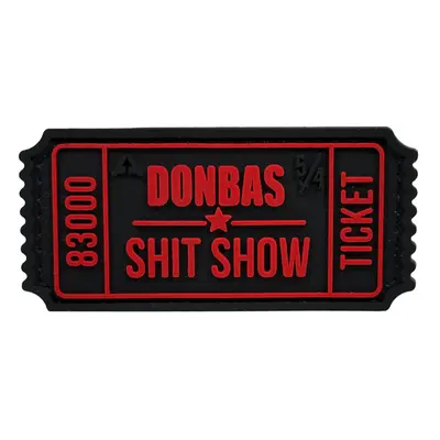 Patch "BILETIK" black and red — PVC