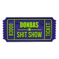 Patch "BILETIK" purple-green — PVC Patch "BILETIK" purple-green — PVC