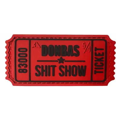 Patch "BILETIK" red-black — PVC