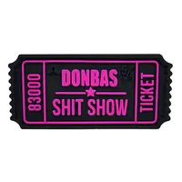 Patch "BILETIK" black and pink — PVC Patch "BILETIK" black and pink — PVC