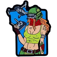 Патч "TACTICAL GIRL" синій — ПВХ