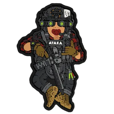 MALYUK A.T.A.K.A. patch, black — PVC