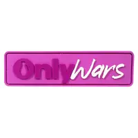 Патч "ONLYWARS" розовый - ПВХ. Патч "ONLYWARS" розовый - ПВХ.