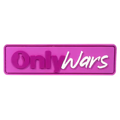 Patch "ONLYWARS" pink — PVC