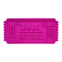 Патч "БИЛЕТИК" розовый - ПВХ